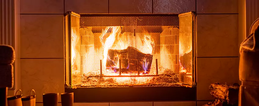 Mendota Hearth Landscape Fireplace Installation in East Hemet, California