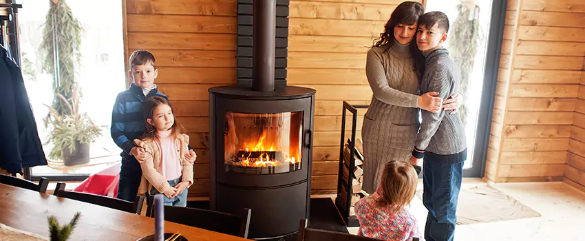 Morso Cast Iron Fireplace Insert Installation in East Hemet, California
